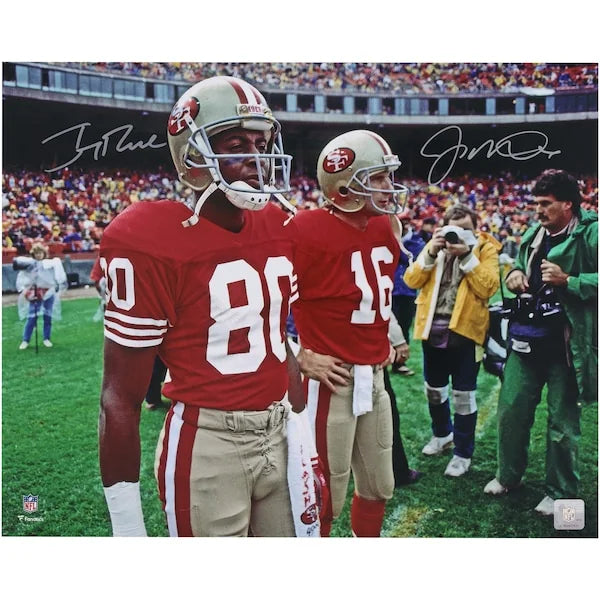 Joe Montana and Jerry Rice Signed 49ers 16 x 20 Photo | Authenticated