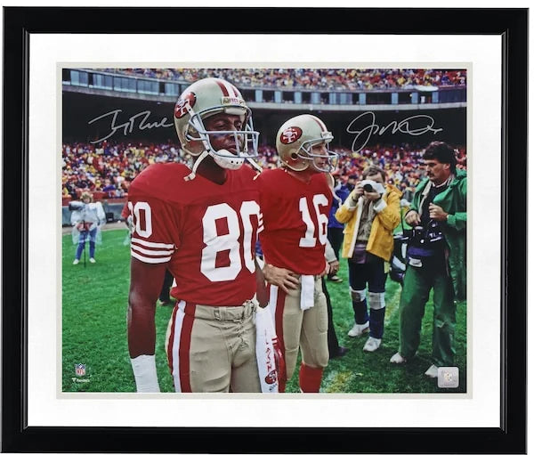 Joe Montana and Jerry Rice Signed 49ers 16 x 20 Photo | Authenticated