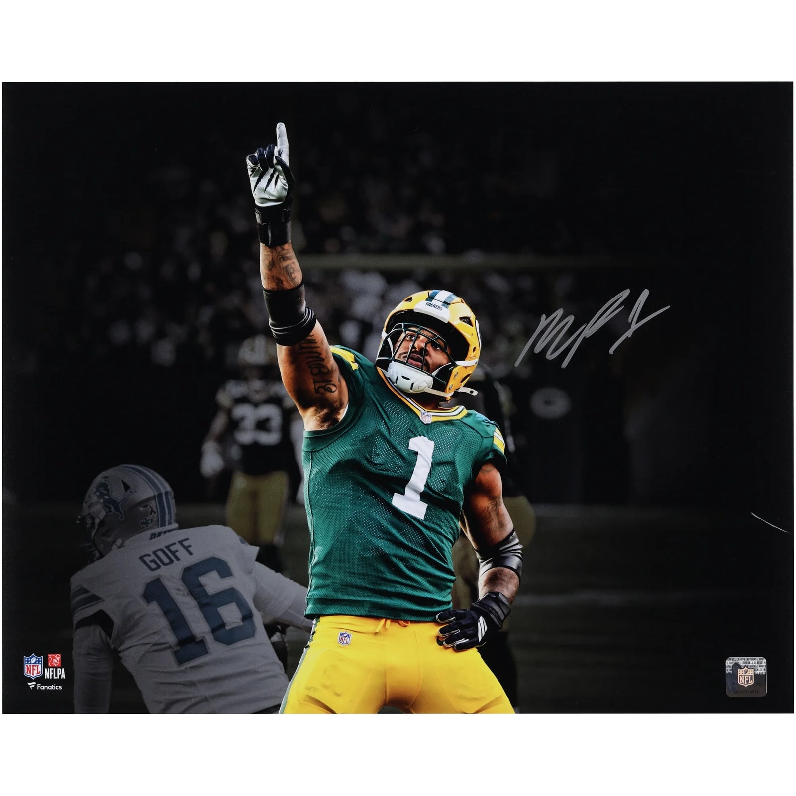 Micah Parsons Signed 16 x 20 Packers Photo | First Sack Spotlight