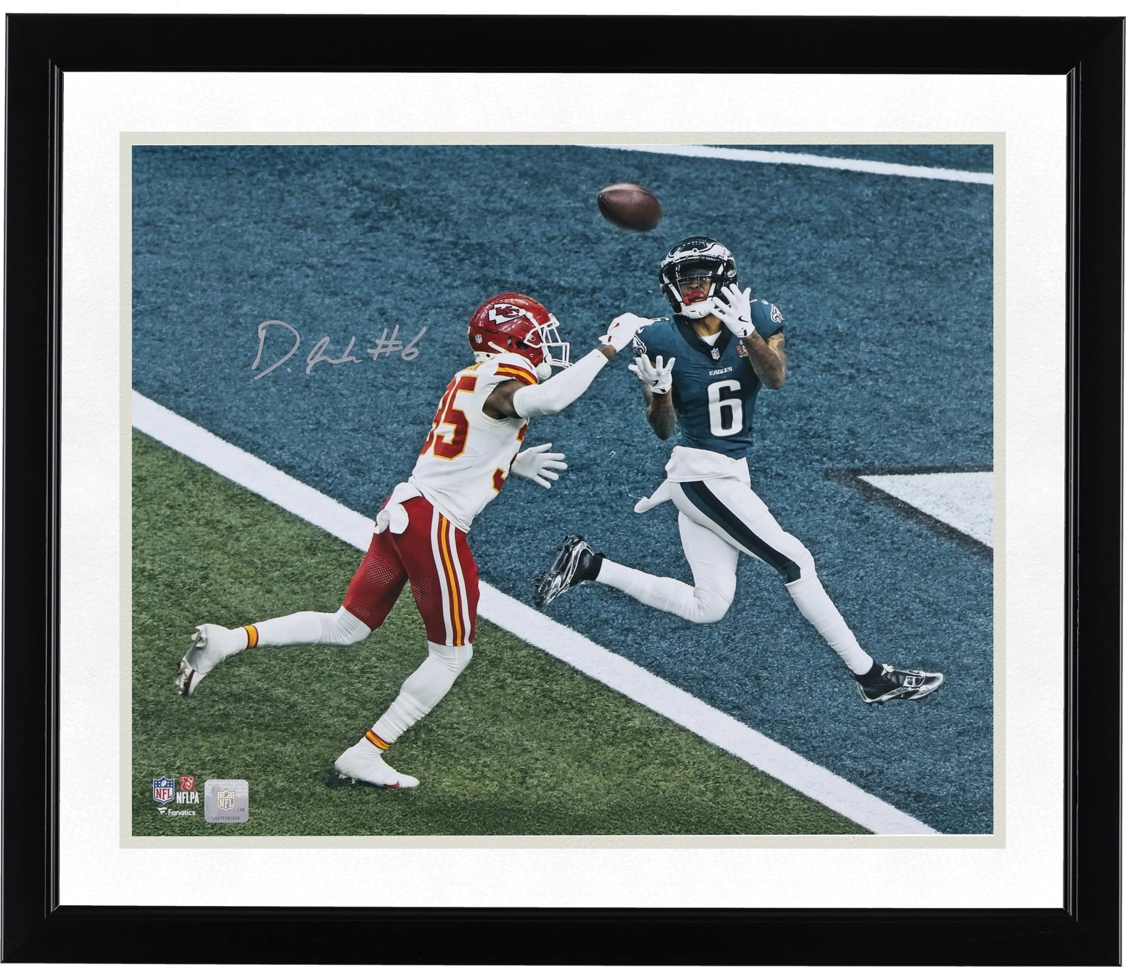 DeVonta Smith Signed 16 x 20 Photo | Super Bowl LIX Champions