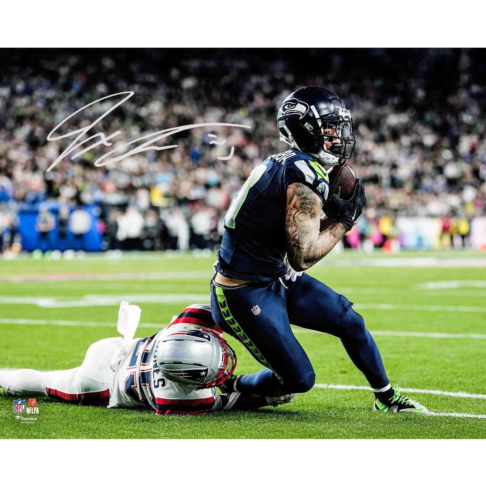 Jaxon Smith-Njigba Signed 16 x 20 Photo | Super Bowl LX Seahawks