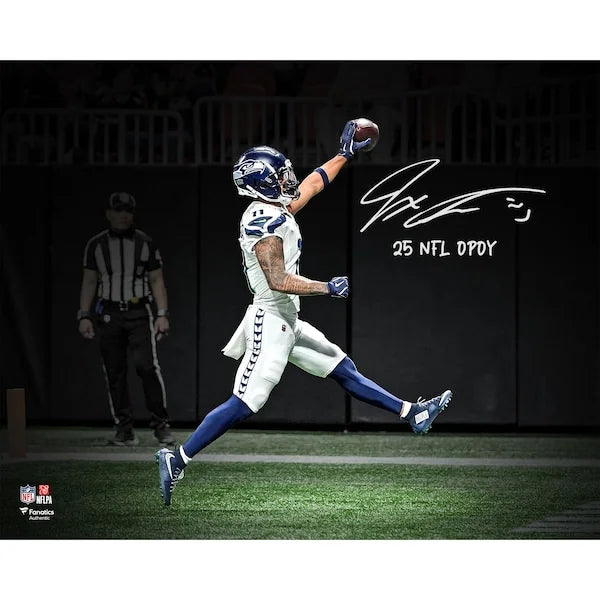 Jaxon Smith-Njigba Signed 16 x 20 Touchdown Photo | 2025 NFL OPOY Inscription