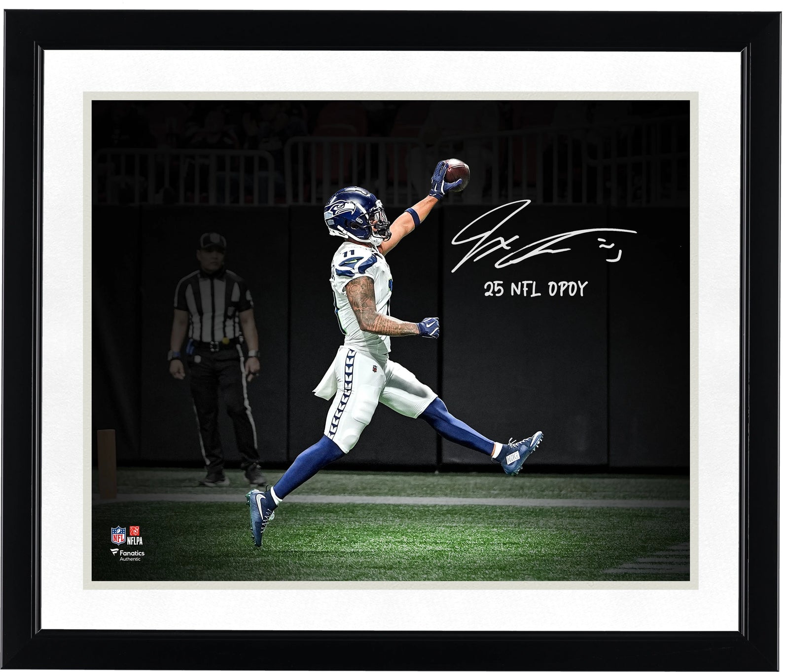 Jaxon Smith-Njigba Signed 16 x 20 Touchdown Photo | 2025 NFL OPOY Inscription