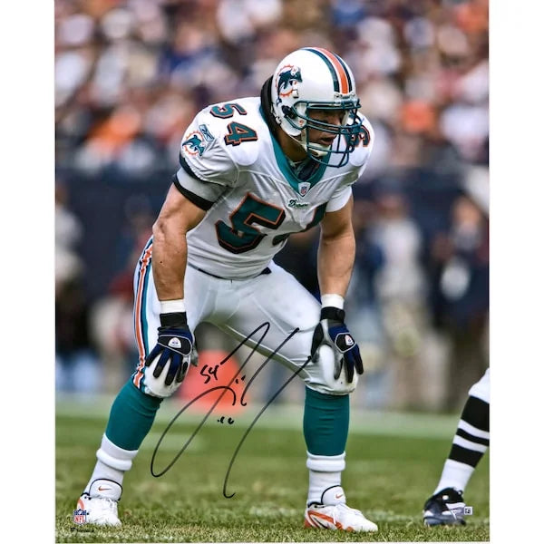 Zach Thomas Signed Miami Dolphins 16 x 20 Jersey Photograph | Authenticated