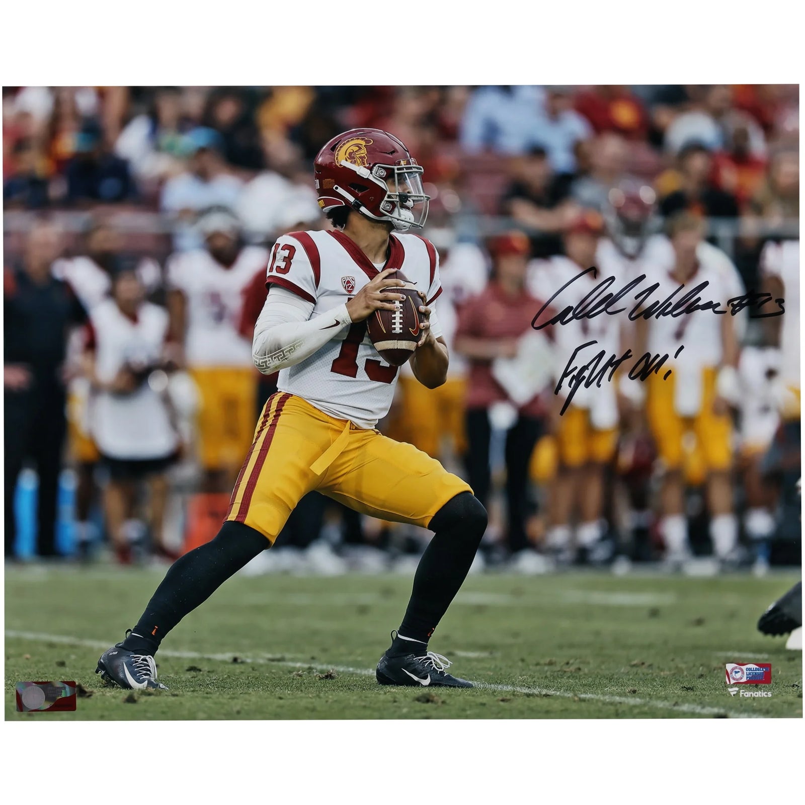 Caleb Williams Signed USC Trojans 16 x 20 Photograph | Fight On Inscription