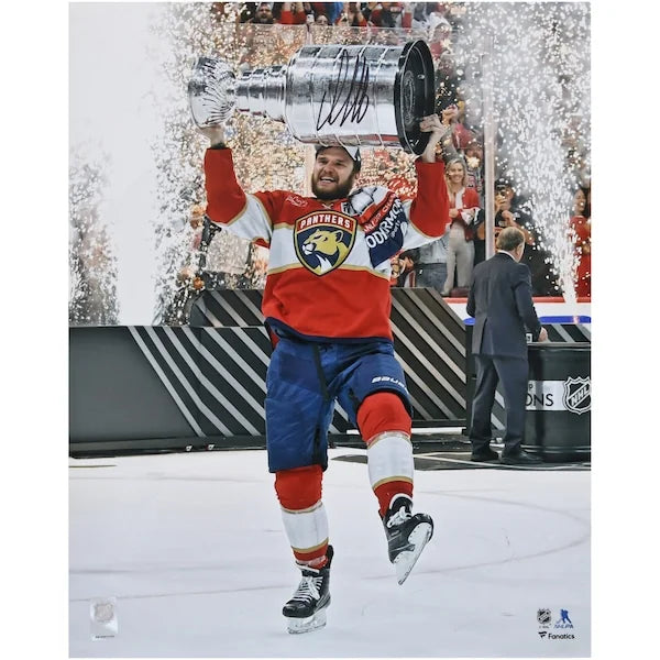 Aleksander Barkov Signed 2024 Stanley Cup Champions 16 x 20 Photo | Panthers