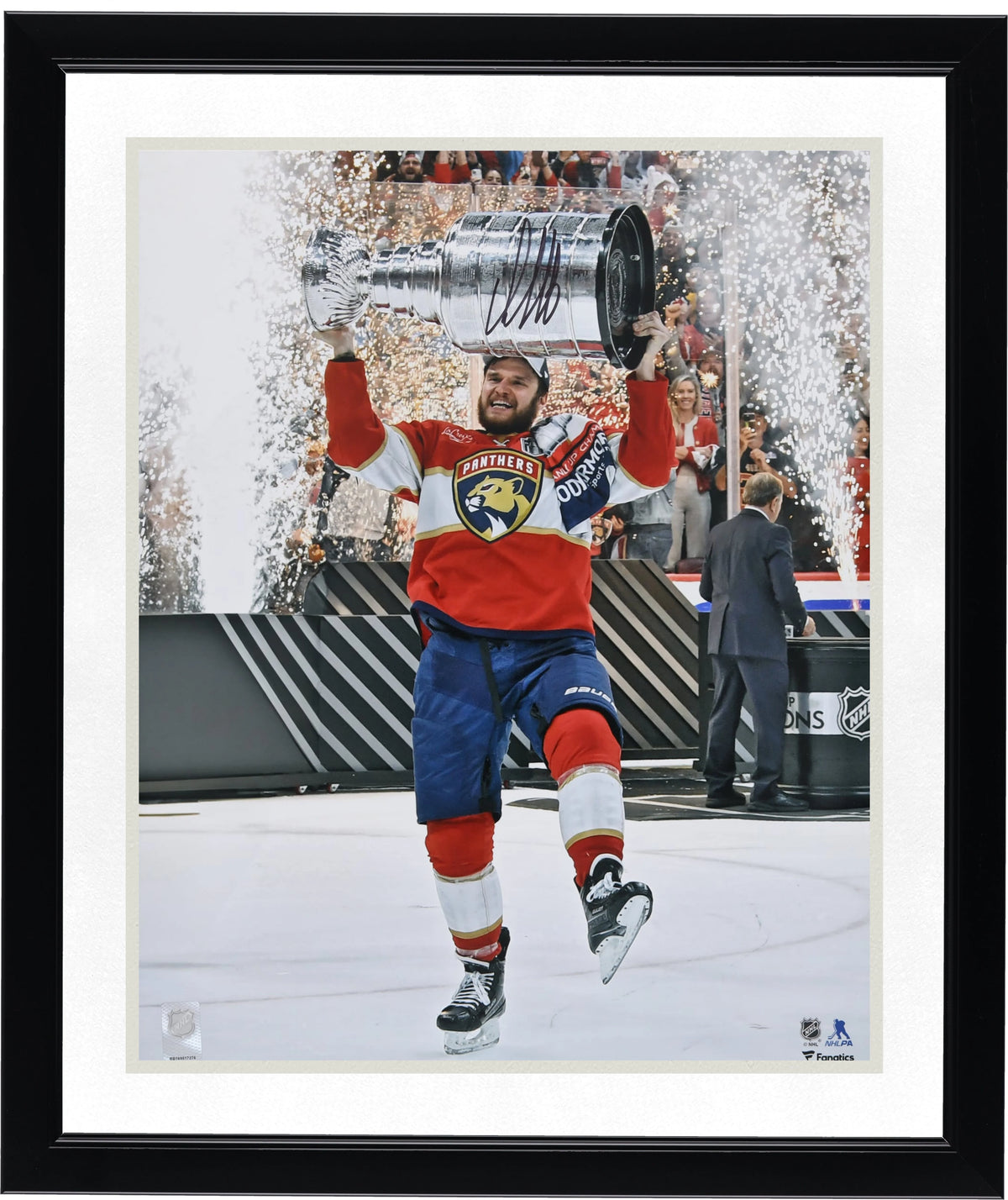 Aleksander Barkov Signed 2024 Stanley Cup Champions 16 x 20 Photo | Panthers