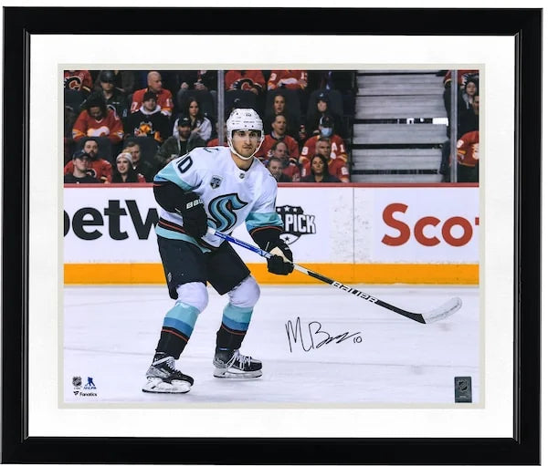 Matty Beniers Signed Seattle Kraken 16 x 20 Photograph | NHL Debut