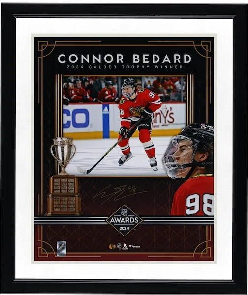Connor Bedard Signed 16 x 20 Photo | 2024 Calder Trophy