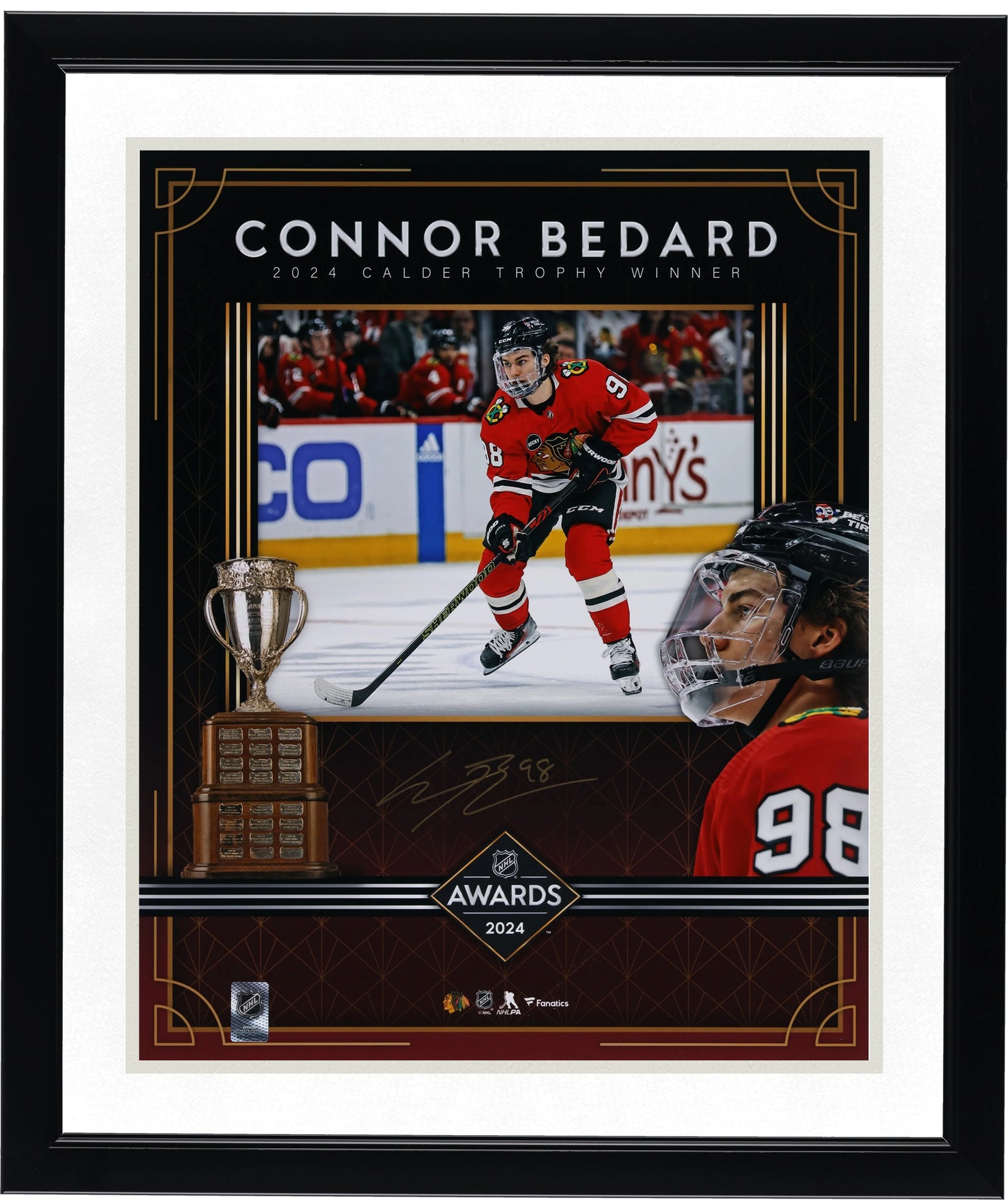 Connor Bedard Signed 16 x 20 Photo | 2024 Calder Trophy