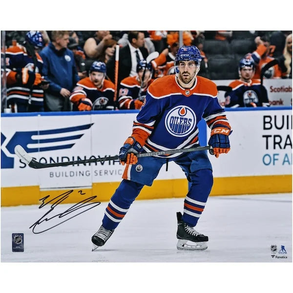 Evan Bouchard Signed Edmonton Oilers 16 x 20 Photograph | Authenticated