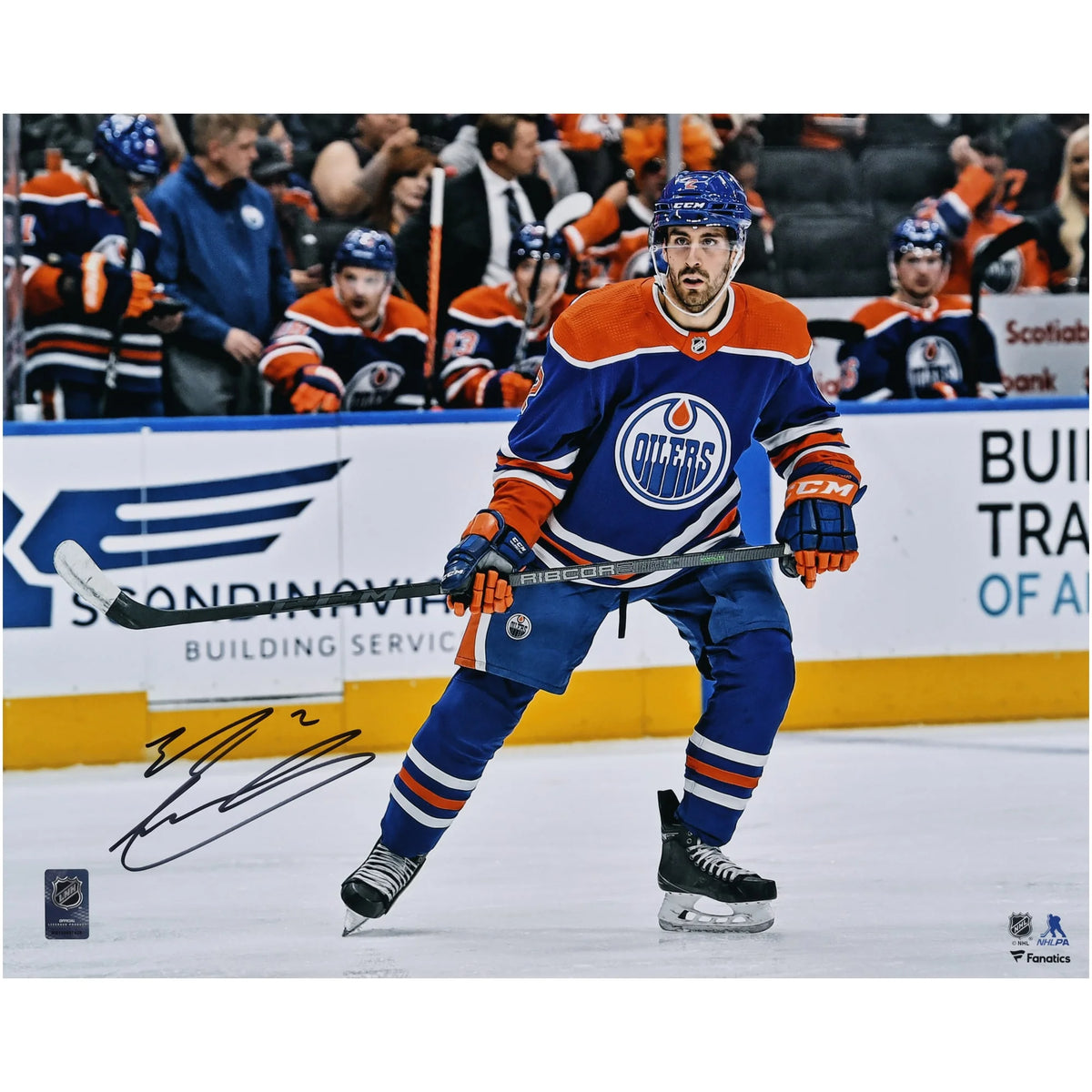 Evan Bouchard Signed Edmonton Oilers 16 x 20 Photograph | Authenticated