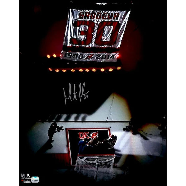 Martin Brodeur Signed Jersey Retirement Night 16 x 20 Photo | New Jersey Devils