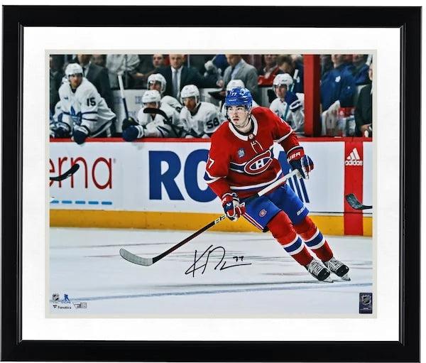 Kirby Dach Signed 16 x 20 Canadiens Debut Photograph | Montreal Canadiens
