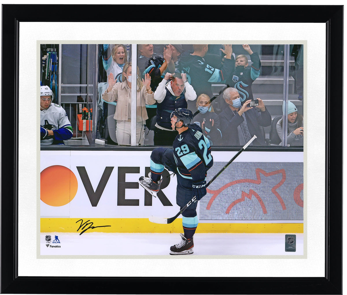 Vince Dunn Signed 16 x 20 Photo | Seattle Kraken Celebration
