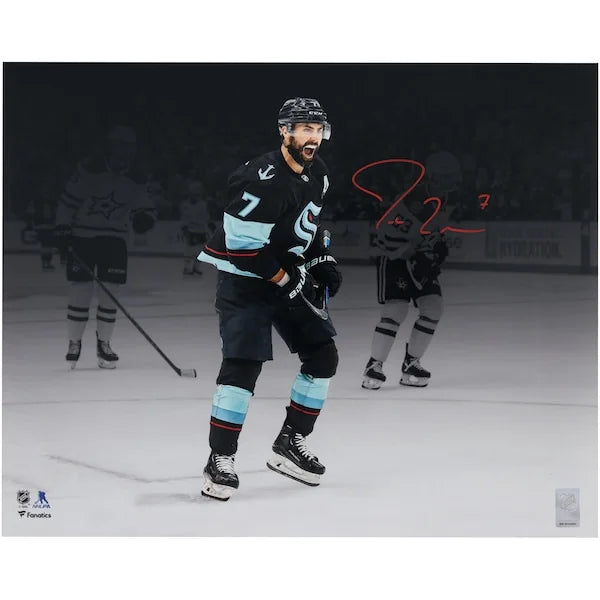 Jordan Eberle Signed Seattle Kraken 16 x 20 Photograph | 2023 Stanley Cup Playoff