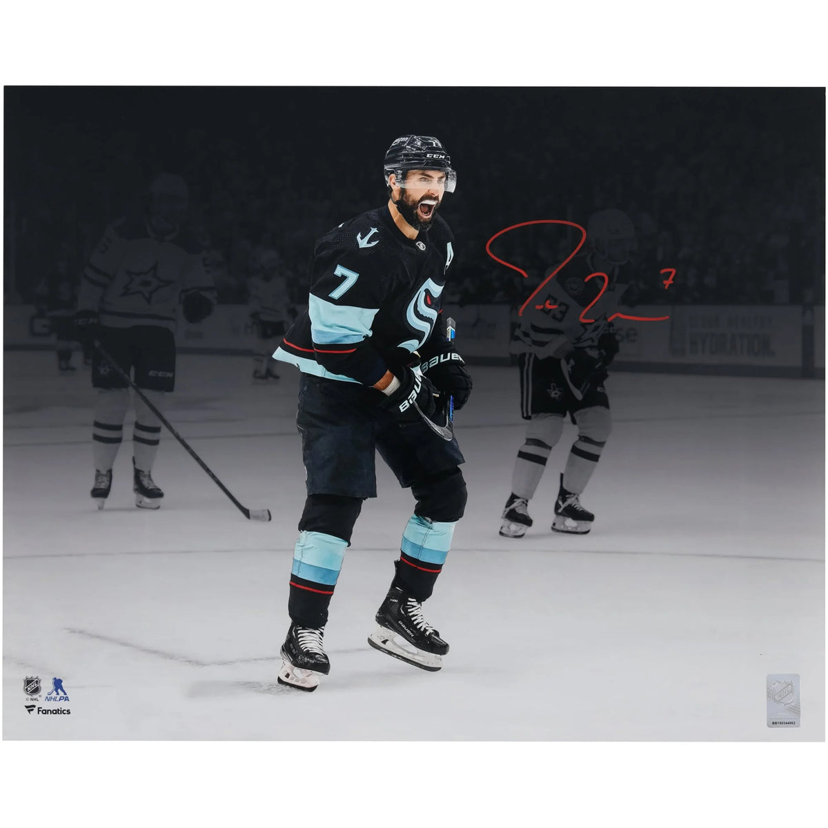 Jordan Eberle Signed Seattle Kraken 16 x 20 Photograph | 2023 Stanley Cup Playoff