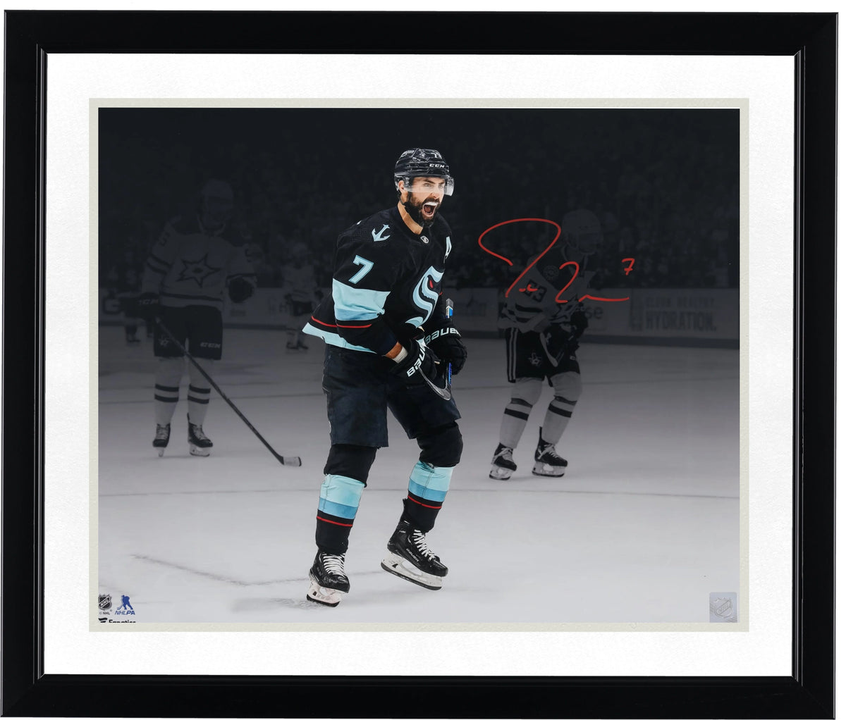 Jordan Eberle Signed Seattle Kraken 16 x 20 Photograph | 2023 Stanley Cup Playoff