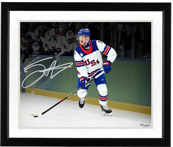 Jack Eichel Signed Team USA 16 x 20 Photo | 2026 Olympic Gold