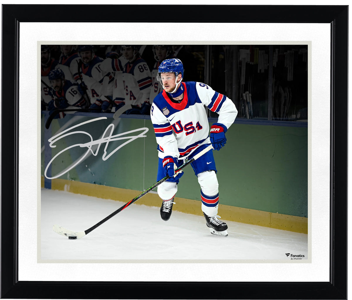 Jack Eichel Signed Team USA 16 x 20 Photo | 2026 Olympic Gold