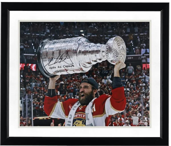 Aaron Ekblad Signed 2024 Stanley Cup Champions 16 x 20 Photo | Inscription