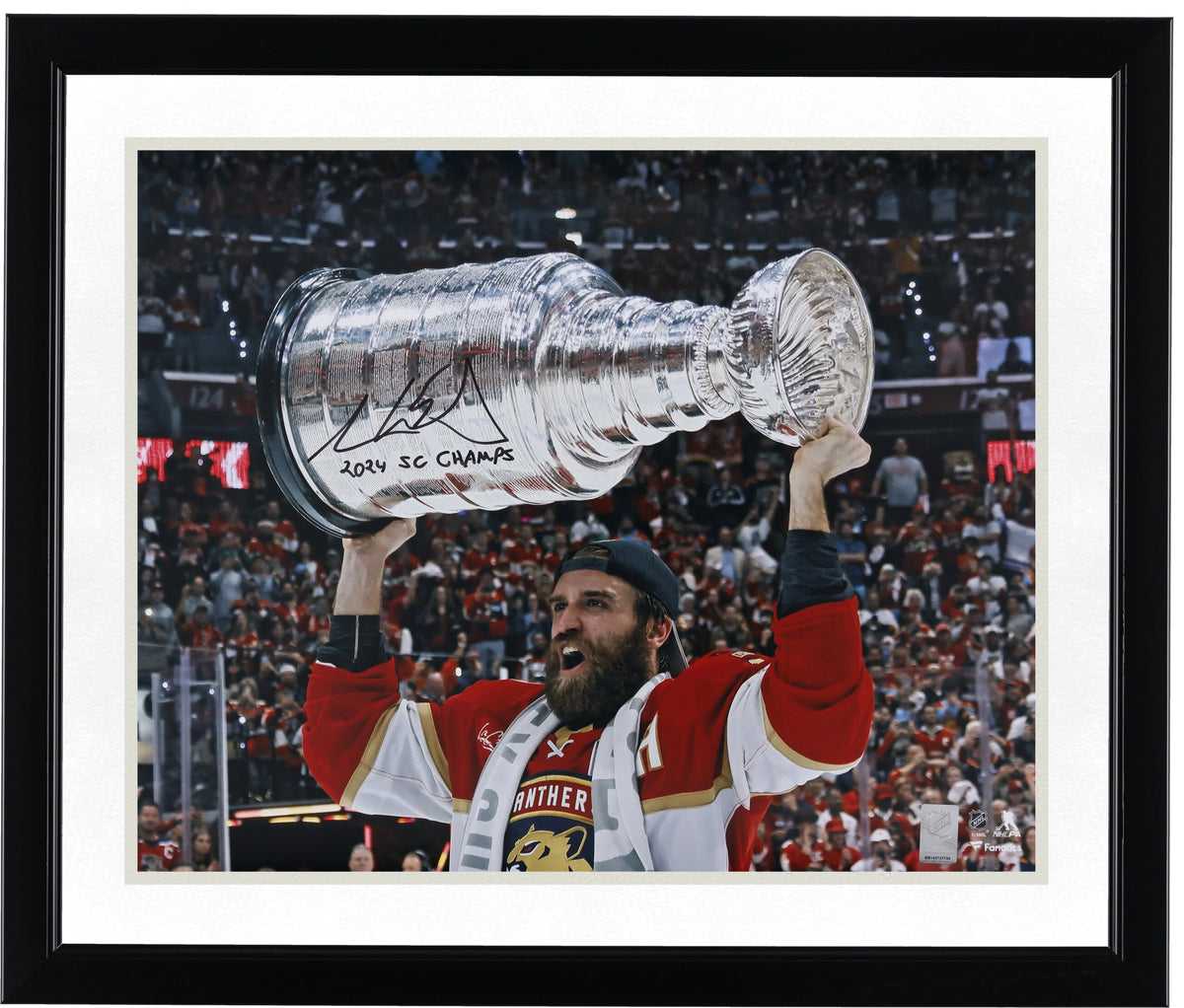 Aaron Ekblad Signed 2024 Stanley Cup Champions 16 x 20 Photo | Inscription