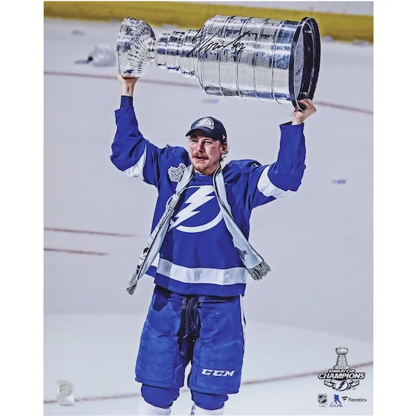 Yanni Gourde Signed 16 x 20 Photo | 2021 Stanley Cup Champions
