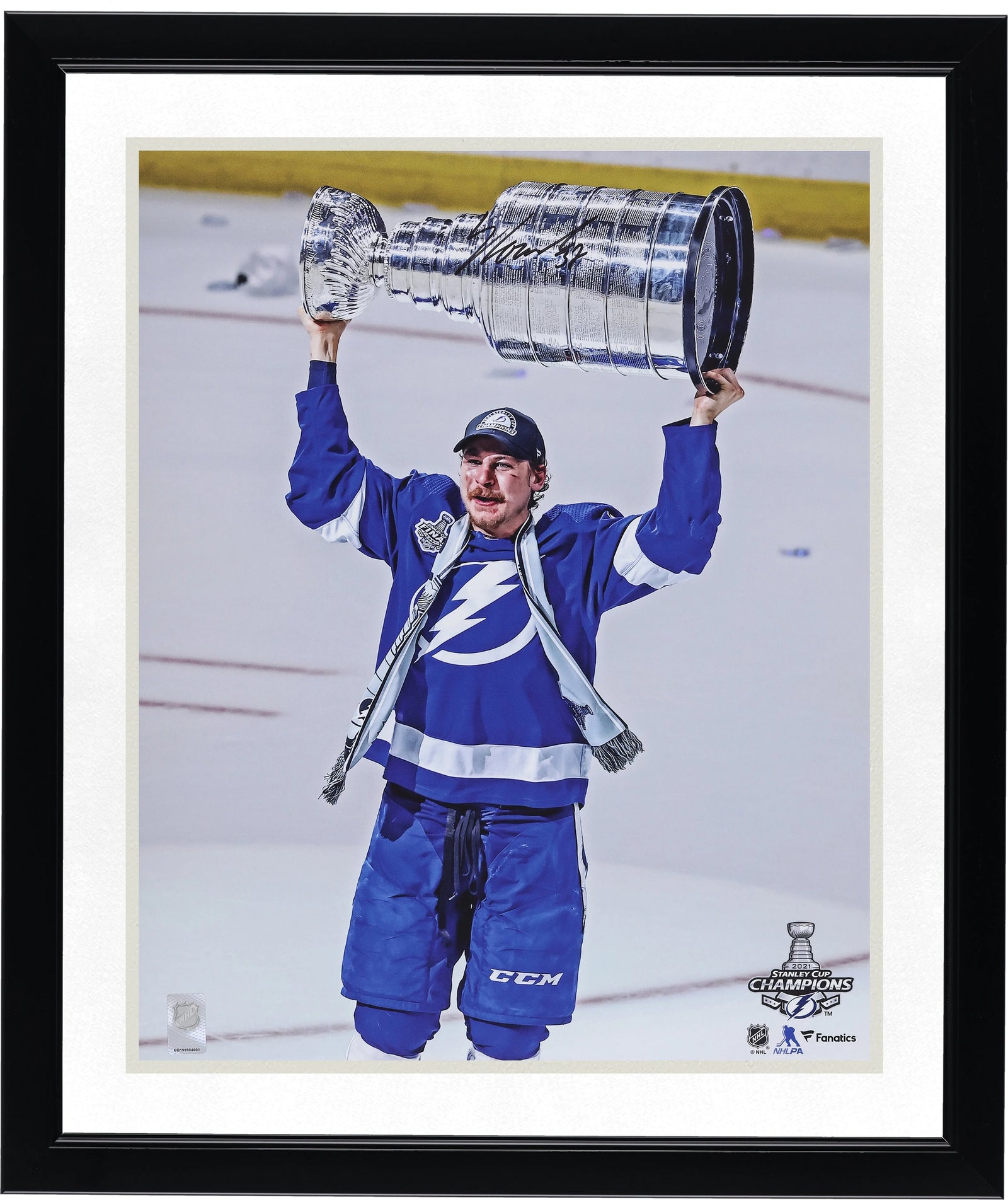 Yanni Gourde Signed 16 x 20 Photo | 2021 Stanley Cup Champions