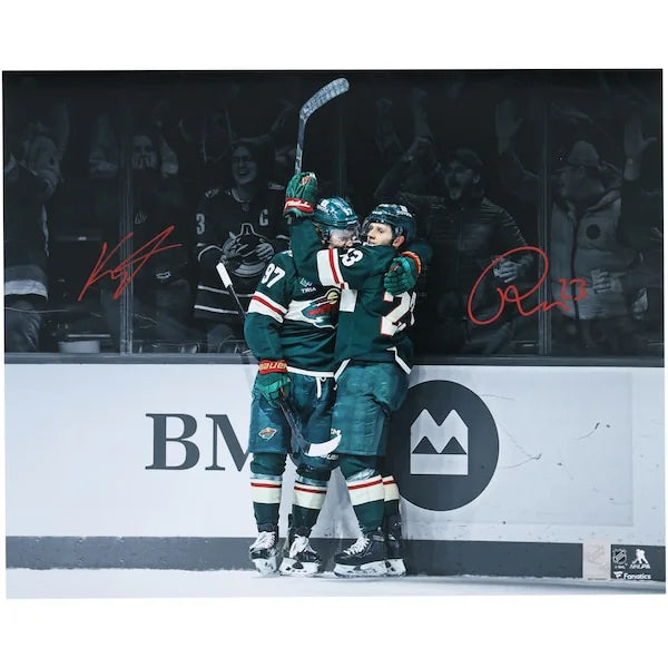 Kirill Kaprizov & Marco Rossi Signed 16 x 20 Photo | Minnesota Wild