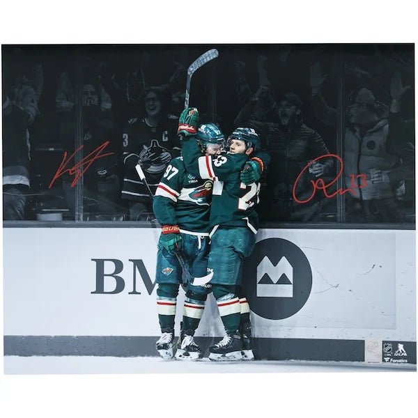 Kirill Kaprizov & Marco Rossi Signed 16 x 20 Photo | Minnesota Wild