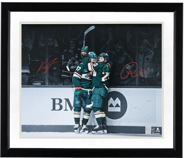 Kirill Kaprizov & Marco Rossi Signed 16 x 20 Photo | Minnesota Wild