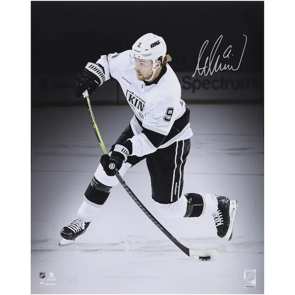 Adrian Kempe Signed 16 x 20 Kings Photo | White Jersey Spotlight