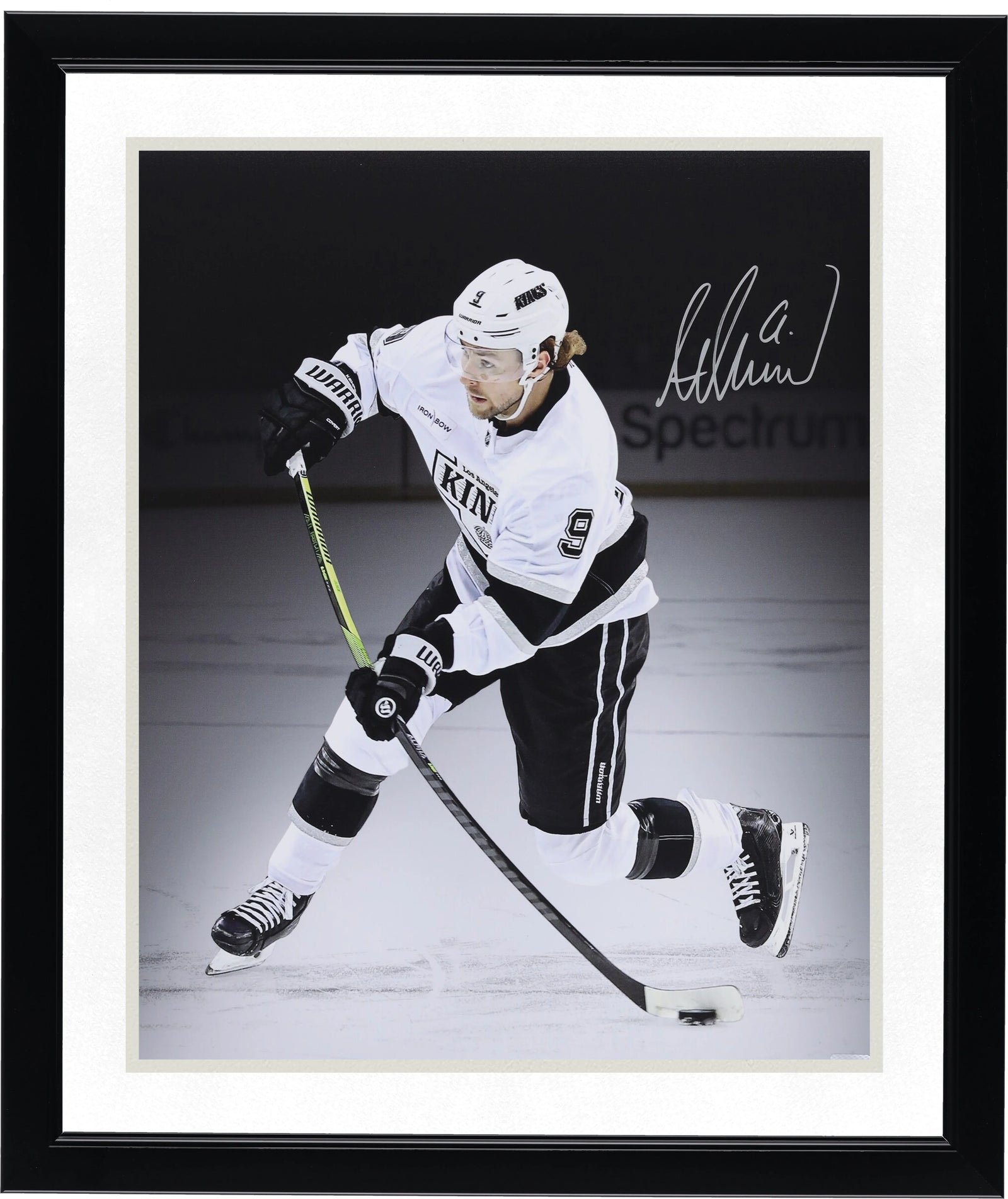 Adrian Kempe Signed 16 x 20 Kings Photo | White Jersey Spotlight