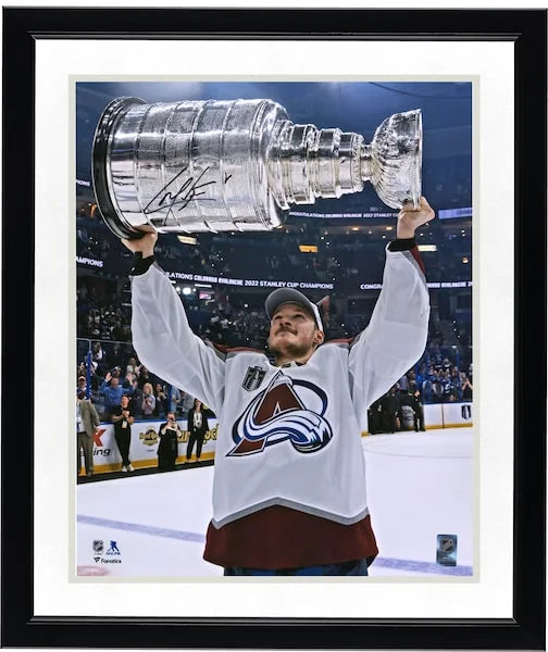 Cale Makar Signed 2022 Stanley Cup Champions 16 x 20 Photo | Avalanche