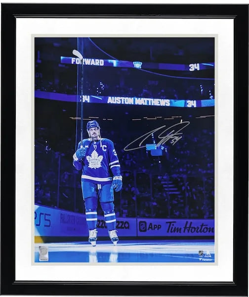 Auston Matthews Signed 16 x 20 Photograph | Toronto Maple Leafs
