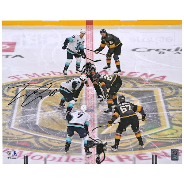 Jared McCann Signed Seattle Kraken 16 x 20 Photo | First Franchise Face-Off