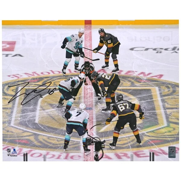 Jared McCann Signed Seattle Kraken 16 x 20 Photo | First Franchise Face-Off