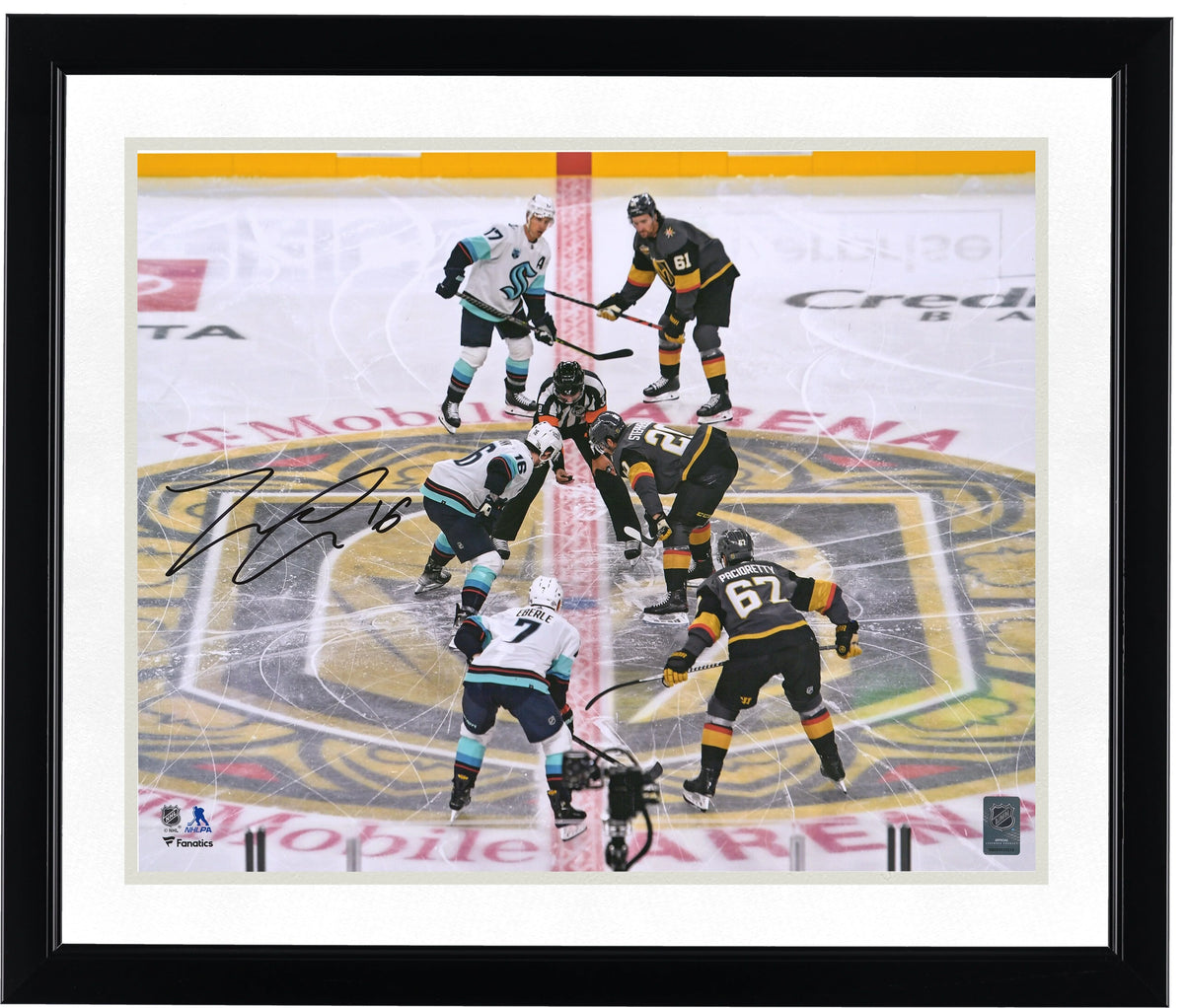 Jared McCann Signed Seattle Kraken 16 x 20 Photo | First Franchise Face-Off