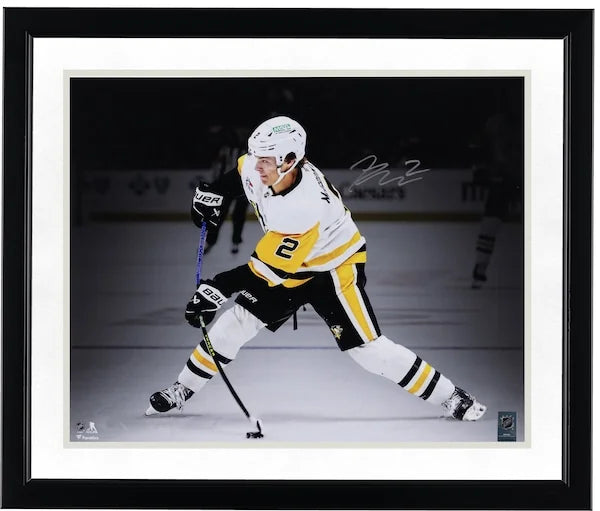 Rutger McGroarty Signed 16 x 20 Penguins Jersey Photo | Authenticated