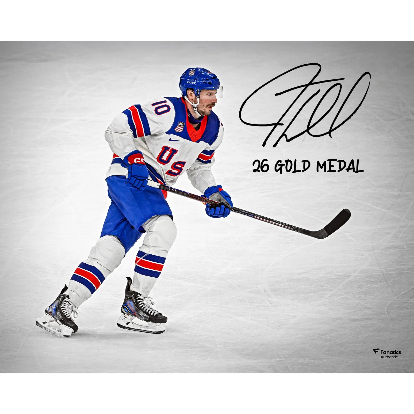 J.T. Miller Signed Team USA 16 x 20 Photo | 2026 Gold Medal