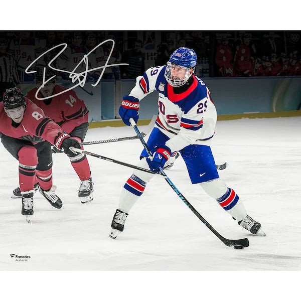 Brock Nelson Signed Team USA 16 x 20 Photograph | 2026 Olympic Gold Medal