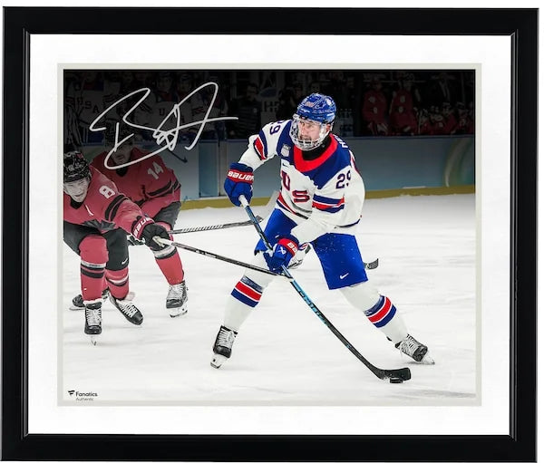 Brock Nelson Signed Team USA 16 x 20 Photograph | 2026 Olympic Gold Medal
