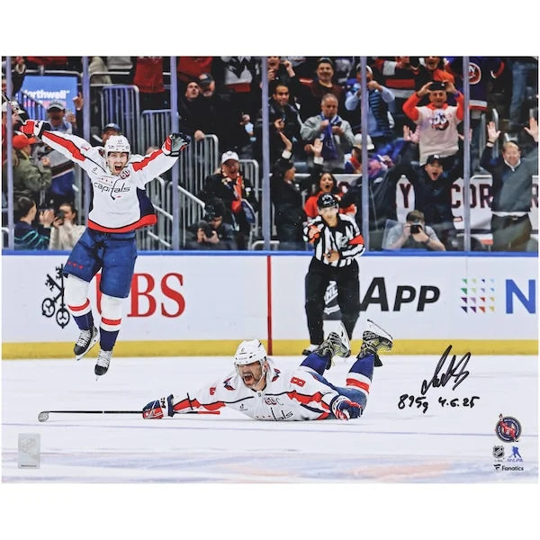 Alex Ovechkin Signed 16 x 20 Photo | 895th Goal Inscription