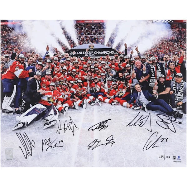 Florida Panthers Signed 2025 Stanley Cup Champions 16 x 20 Photo | Limited Edition