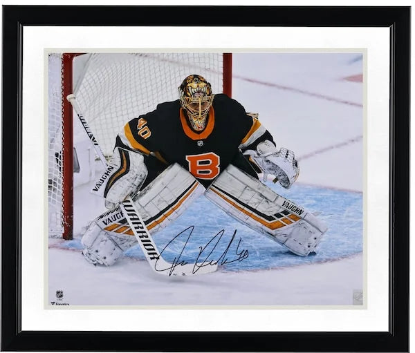 Tuukka Rask Signed 16 x 20 Black Alternate Jersey Photo | Boston Bruins