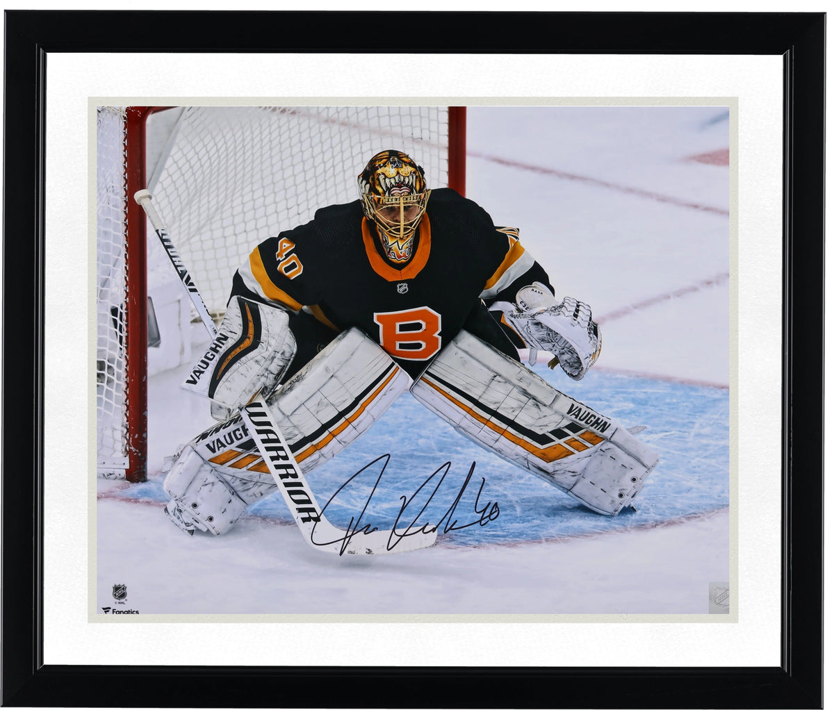 Tuukka Rask Signed 16 x 20 Black Alternate Jersey Photo | Boston Bruins