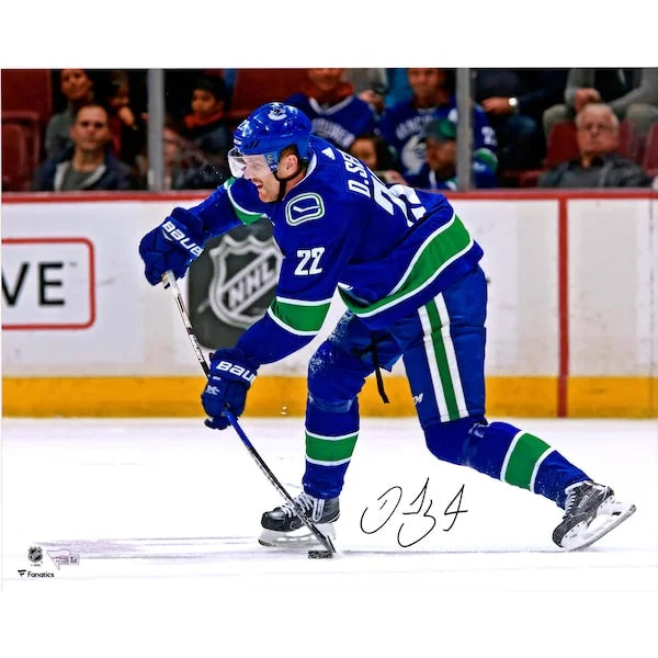 Daniel Sedin Signed 16 x 20 Canucks Jersey Photograph | Authenticated