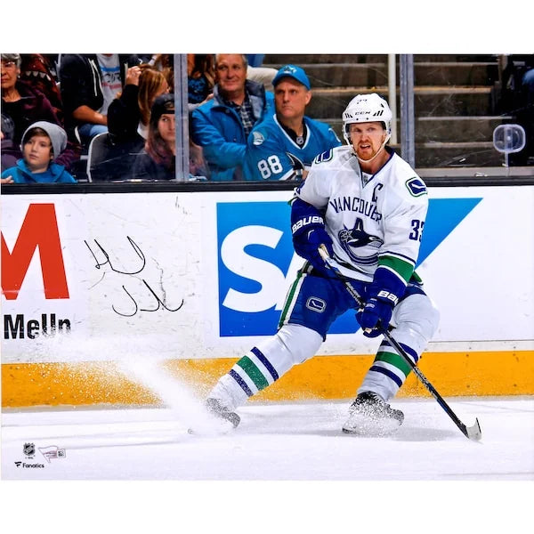 Henrik Sedin Signed 16 x 20 Canucks Jersey Photograph | Authenticated