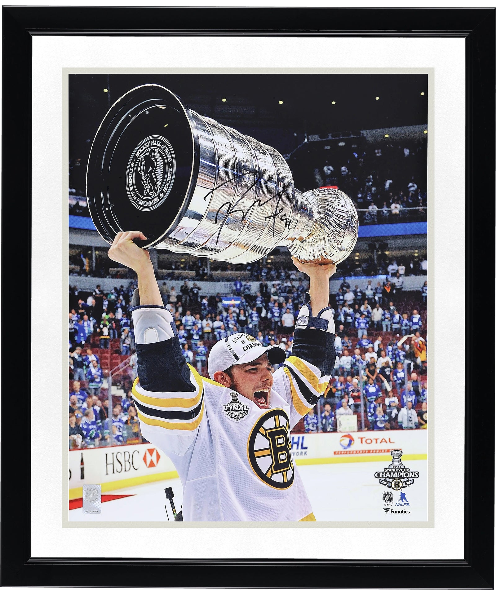 Tyler Seguin Signed Boston Bruins 16 x 20 Photo | 2011 Stanley Cup Champions