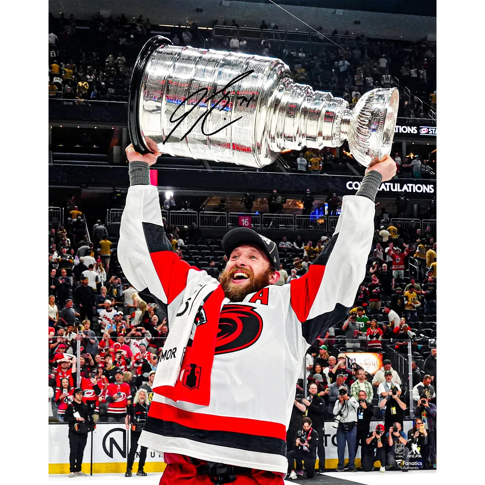 Jaccob Slavin Signed 16 x 20 Photograph | 2026 Stanley Cup Champions